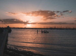 sunsets at st kilda beach