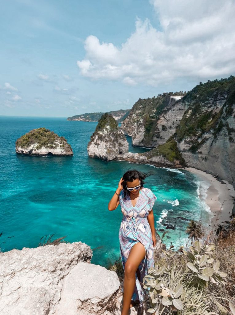 diamond beach in bali, beautiful beach 