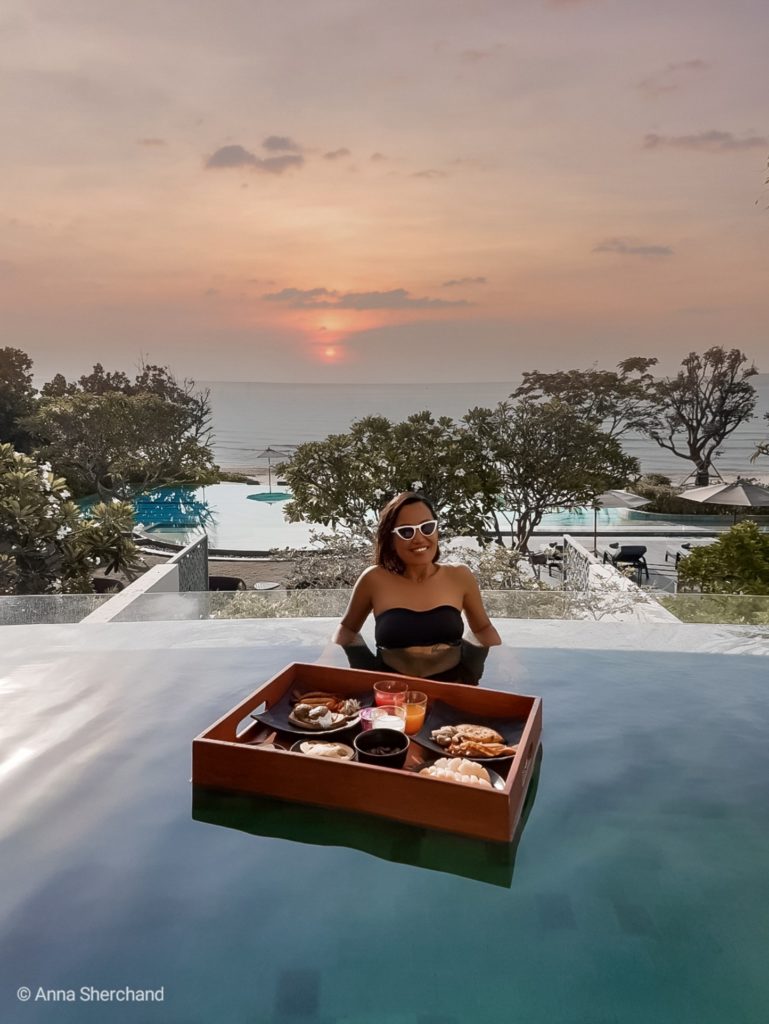 Infinity pool at the baba beach club