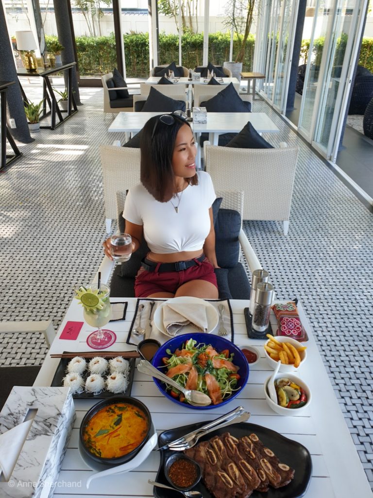 Lunch at the beach club hua hin