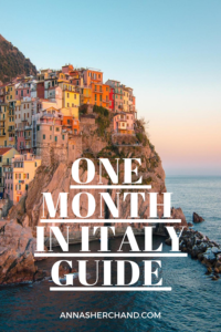 one month in italy