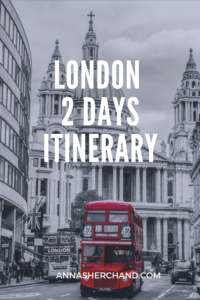 london 2 days itinerary