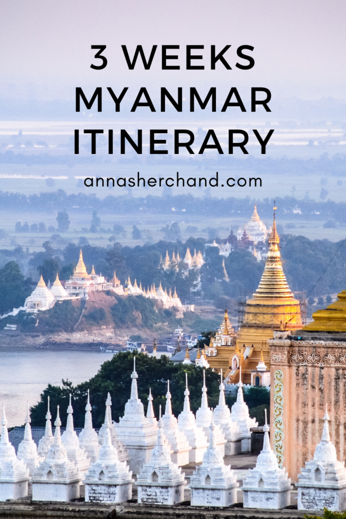 3 weeks Myanmar itinerary