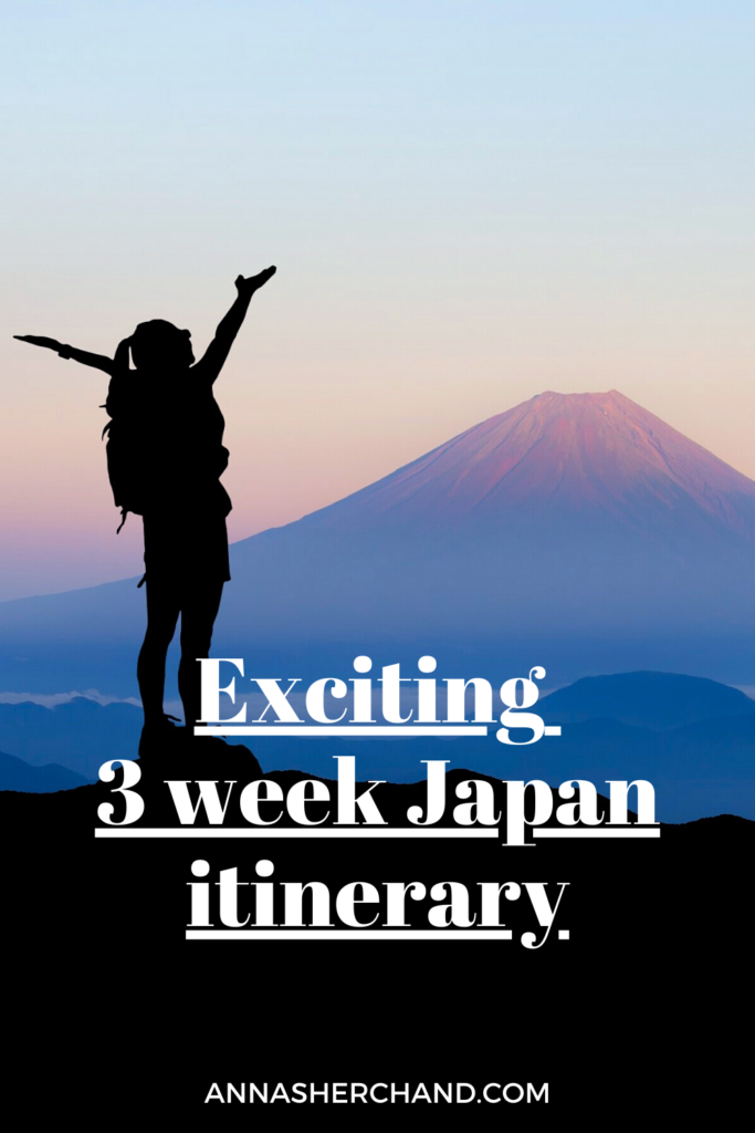 3 weeks travel japan