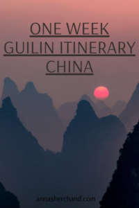 one week Guilin itinerary