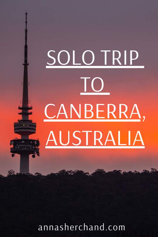 solo itinerary to Canberra