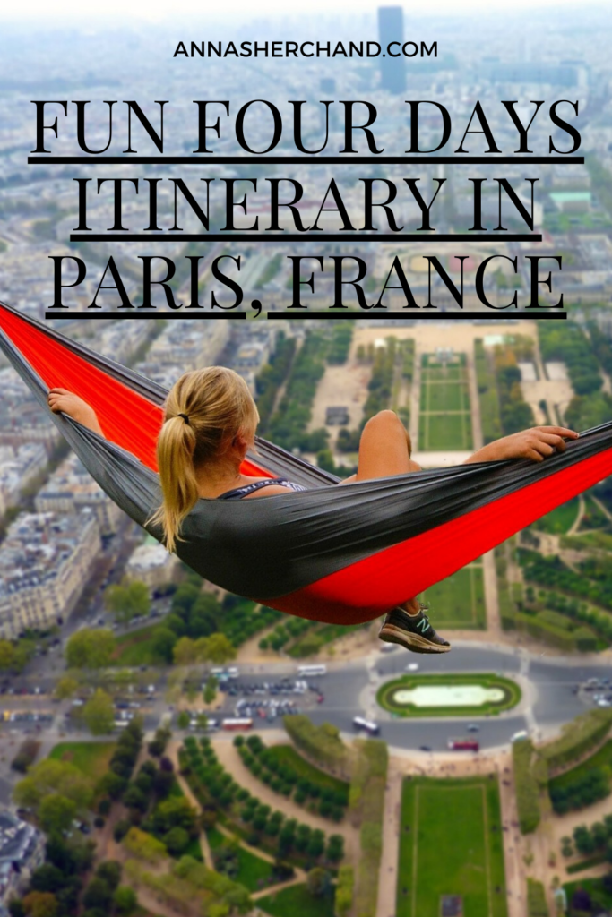 4 days itinerary in paris