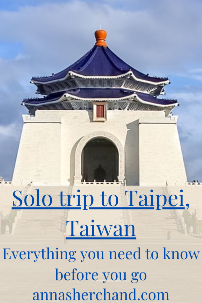 solo trip to Taipei