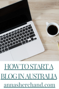 how to start a blog in Australia