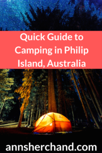 camping in philip island