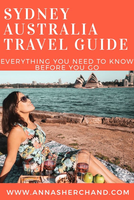 Sydney Australia travel blog with a girl sitting in front of opera house