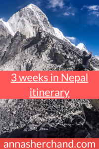 3 weeks in nepal itinerary