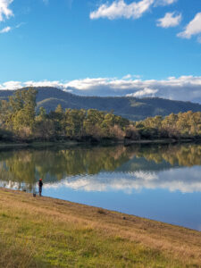 Fishing in lake eildon