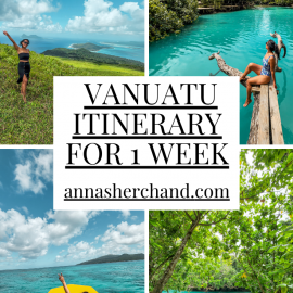 vanuatu itinerary for 1 week
