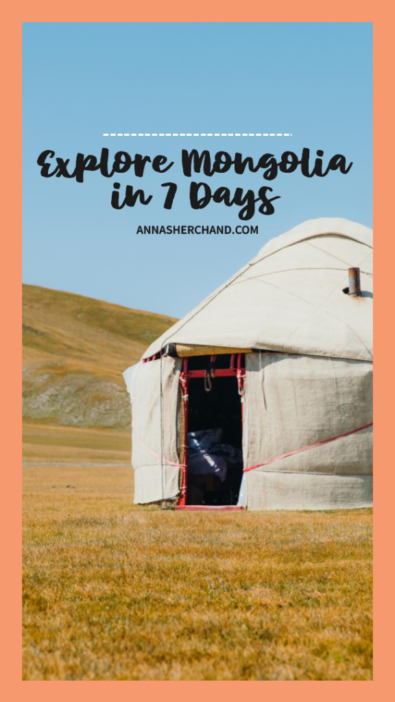 Mongolia travel itinerary